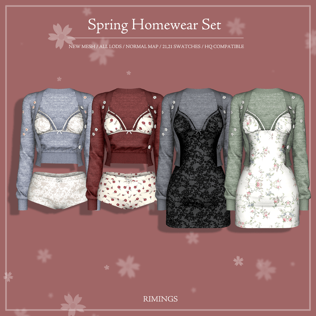 Сет домашней одежды Spring Homewear